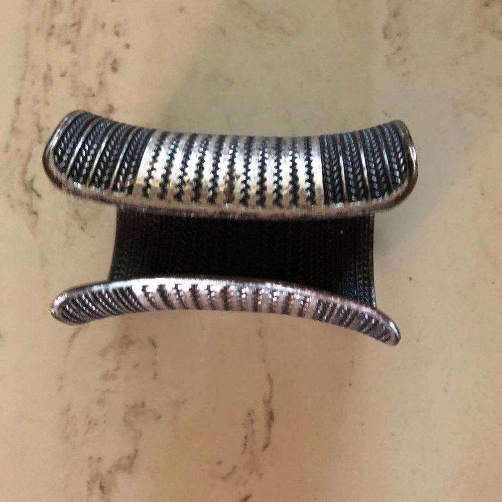 Silver Cuff Bracelet, Statement Bracelet - image 4